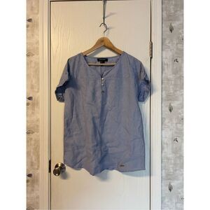 Ellen Tracy Linen Blouse